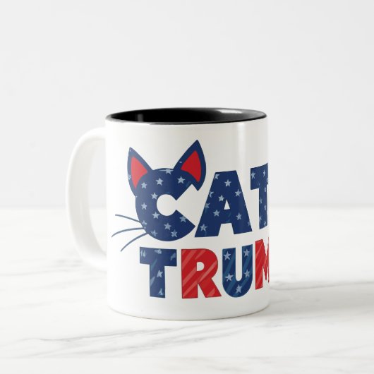 Katten voor Trump Coffee Mok 2024 (Voorkant links)