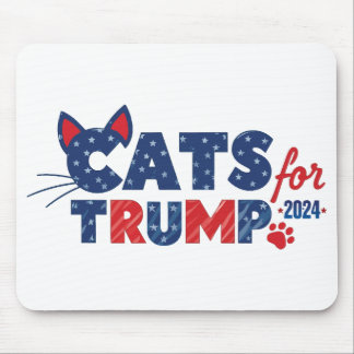 Katten voor Trump mousepad 2024 Muismat