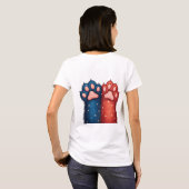 Katten voor Trump Paws Design 2024 T-shirt (Achterkant volledig)