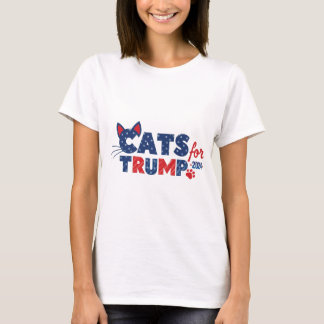 Katten voor Trump Paws Design 2024 T-shirt