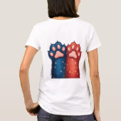 Katten voor Trump Paws Design 2024 T-shirt (Achterkant)