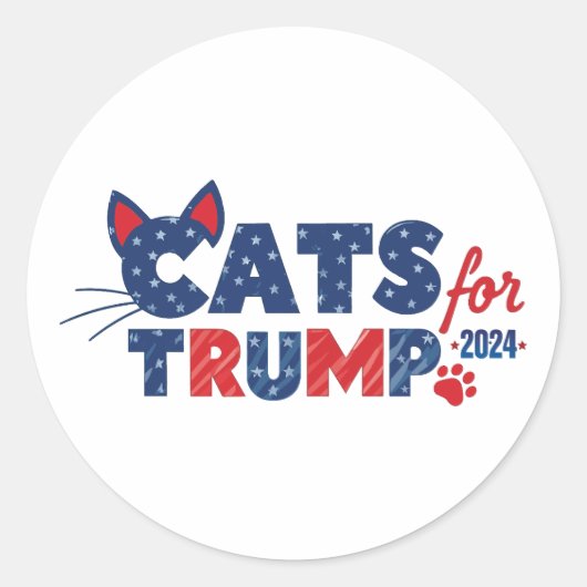 Katten voor Trump Sticker (Voorkant)