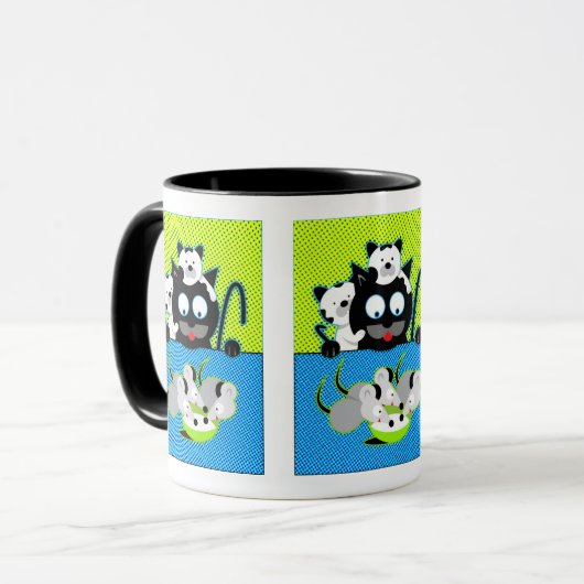 Katten vs. Mok van muizen Koffie (Voorkant links)