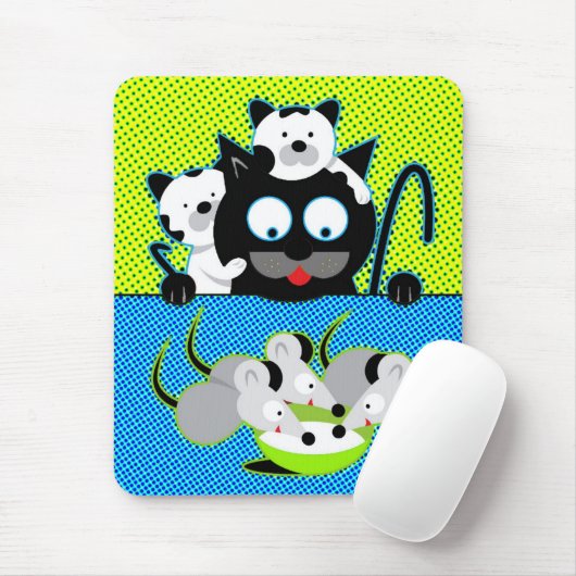 Katten vs. muizen Muismat (Met muis)