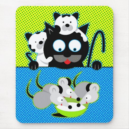 Katten vs. muizen Muismat (Voorkant)