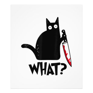 Katten Wat_ Grappige Zwarte Kat Foto Afdruk