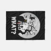 Katten Wat_ Halloween Zwarte Kat Met Mes - Grappig Fleece Deken (Voorkant (Horizontaal))