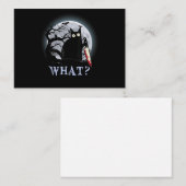 Katten Wat Moorddadige Zwarte Kat Met Mes Hallowee Notitiekaartje (Voorkant / Achterkant)