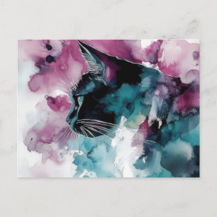 Katten Watercolor Ansichtkaart Briefkaart