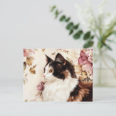 Katten Watercolor Ansichtkaart Briefkaart (Staand voorkant)