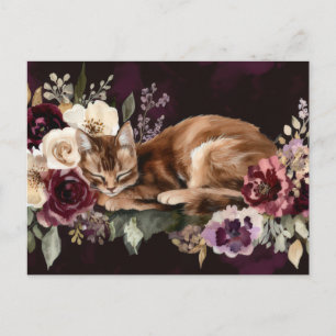Katten Watercolor Ansichtkaart Briefkaart