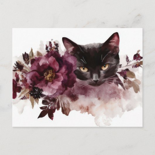 Katten Watercolor Ansichtkaart  Briefkaart (Voorkant)