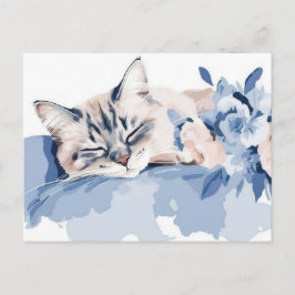 Katten Watercolor Ansichtkaart Briefkaart