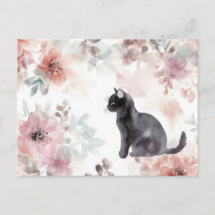Katten Watercolor Ansichtkaart Briefkaart