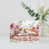 Katten Watercolor Ansichtkaart Briefkaart (Staand voorkant)