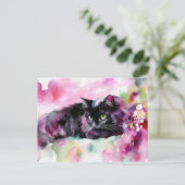 Katten Watercolor Ansichtkaart Briefkaart (Staand voorkant)