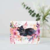 Katten Watercolor Ansichtkaart Briefkaart (Staand voorkant)
