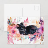 Katten Watercolor Ansichtkaart Briefkaart (Voorkant / Achterkant)