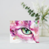 Katten Watercolor Ansichtkaart Briefkaart (Staand voorkant)