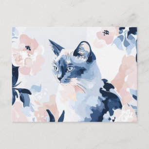 Katten Watercolor Ansichtkaart Briefkaart