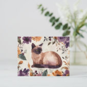 Katten Watercolor Ansichtkaart Briefkaart (Staand voorkant)