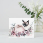Katten Watercolor Ansichtkaart  Briefkaart (Staand voorkant)