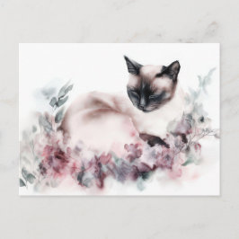 Katten Watercolor Ansichtkaart Briefkaart