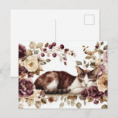 Katten Watercolor Ansichtkaart  Briefkaart (Voorkant / Achterkant)