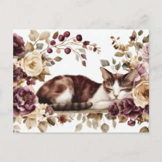 Katten Watercolor Ansichtkaart Briefkaart