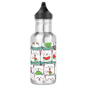 Katten Watermeloen eten Waterfles (Rechts)