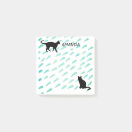 katten waterverf ontwerpen aangepaste post post-it® notes