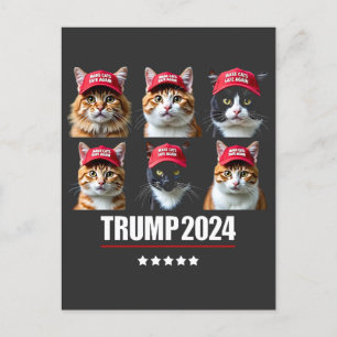 Katten weer veilig maken na verkiezing Maga Trump Briefkaart