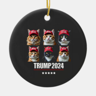 Katten weer veilig maken na verkiezing Maga Trump Keramisch Ornament