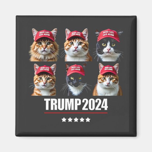 Katten weer veilig maken na verkiezing Maga Trump Magneet (Voorkant)