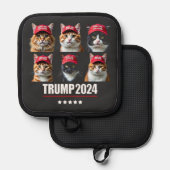 Katten weer veilig maken na verkiezing Maga Trump Pannenlap (Voorkant / Achterkant)