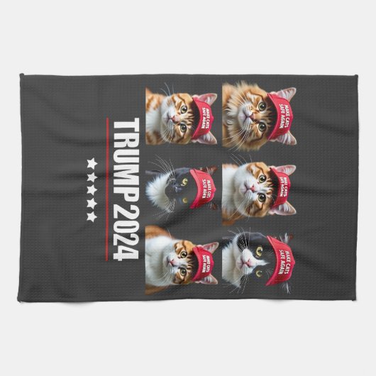 Katten weer veilig maken na verkiezing Maga Trump Theedoek (Horizontaal)