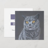 Katten wenskaart. feestdagenkaart (Voorkant / Achterkant)