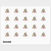 Katten Wereld Vierkante Sticker (Vel)