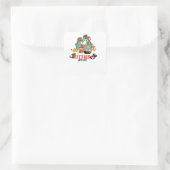 Katten Wereld Vierkante Sticker (Tas)