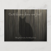 Katten weten hoe we ons voelen briefkaart (Voorkant)