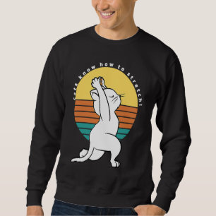 Katten weten hoe ze rekken Retro Yoga Cat Cadeau Trui