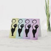 Katten Whiskers Note Kaart (Voorkant)