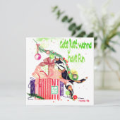 Katten willen gewoon een goede kerstkaart hebben bedankkaart (Staand voorkant)