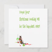 Katten willen gewoon een goede kerstkaart hebben bedankkaart (Achterkant)