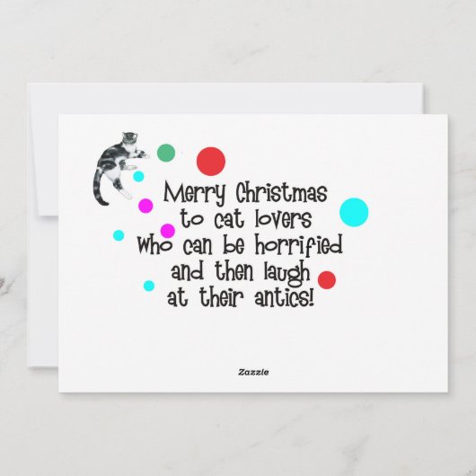 Katten willen gewoon een leuke kerstkaart hebben v (Achterkant)