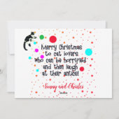 Katten willen gewoon kerstboomgaard hebben feestdagenkaart (Achterkant)