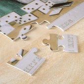 Katten Witte Katten die Dominoes-Currier afspelen Legpuzzel (Zijkant)