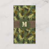 Katten Woodland Camouflage Verticaal Visitekaartje (Achterkant)