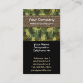 Katten Woodland Camouflage Verticaal Visitekaartje (Voorkant)