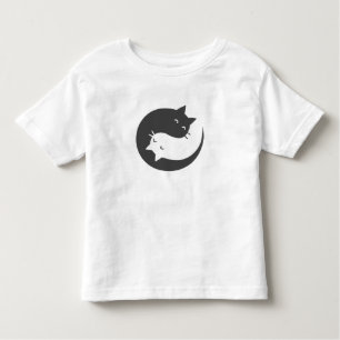 Katten yin en yang mandala - Kies achtergrondkleur Kinder Shirts